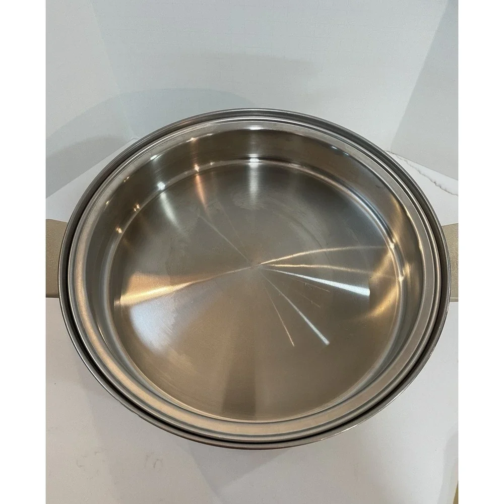 Vintage Twin Star Regal‎ Ware 18-8 Tri-Ply Stainless Steel 8 qt Stock Pot w/Lid